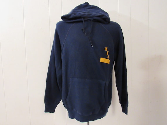 Vintage sweatshirt, 1970s sweatshirt, vintage hood