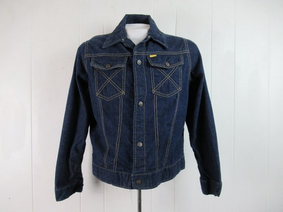 VINTAGE JACKET, denim jacket, trucker jacket, Big