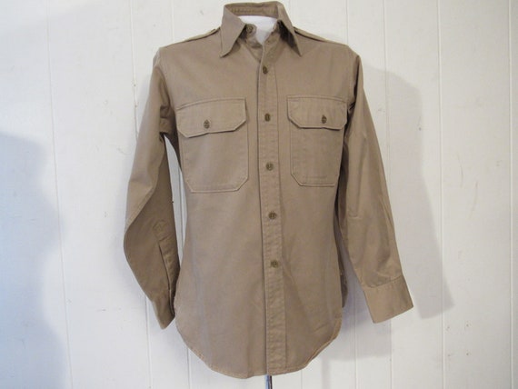 Vintage shirt, military shirt, 1950s shirt, Army s