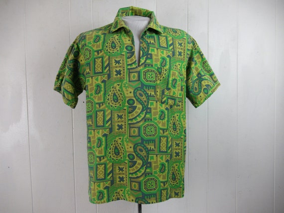 Vintage shirt, Hawaiian shirt, 1960s shirt, crazy