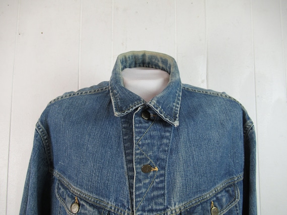 Vintage jacket, trucker jacket, denim jacket, 197… - image 2