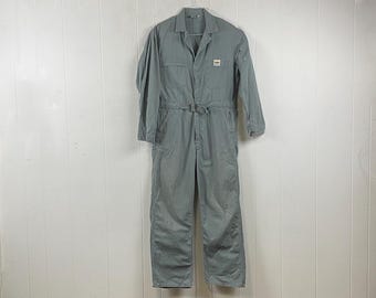 Vintage Sears Hercules Nation-alls Coveralls HBT Grayish Green 