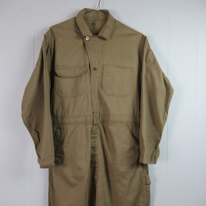 Vintage coveralls, 1950s coveralls, vintage workwear, union made, HBT coveralls, vintage clothing, size large