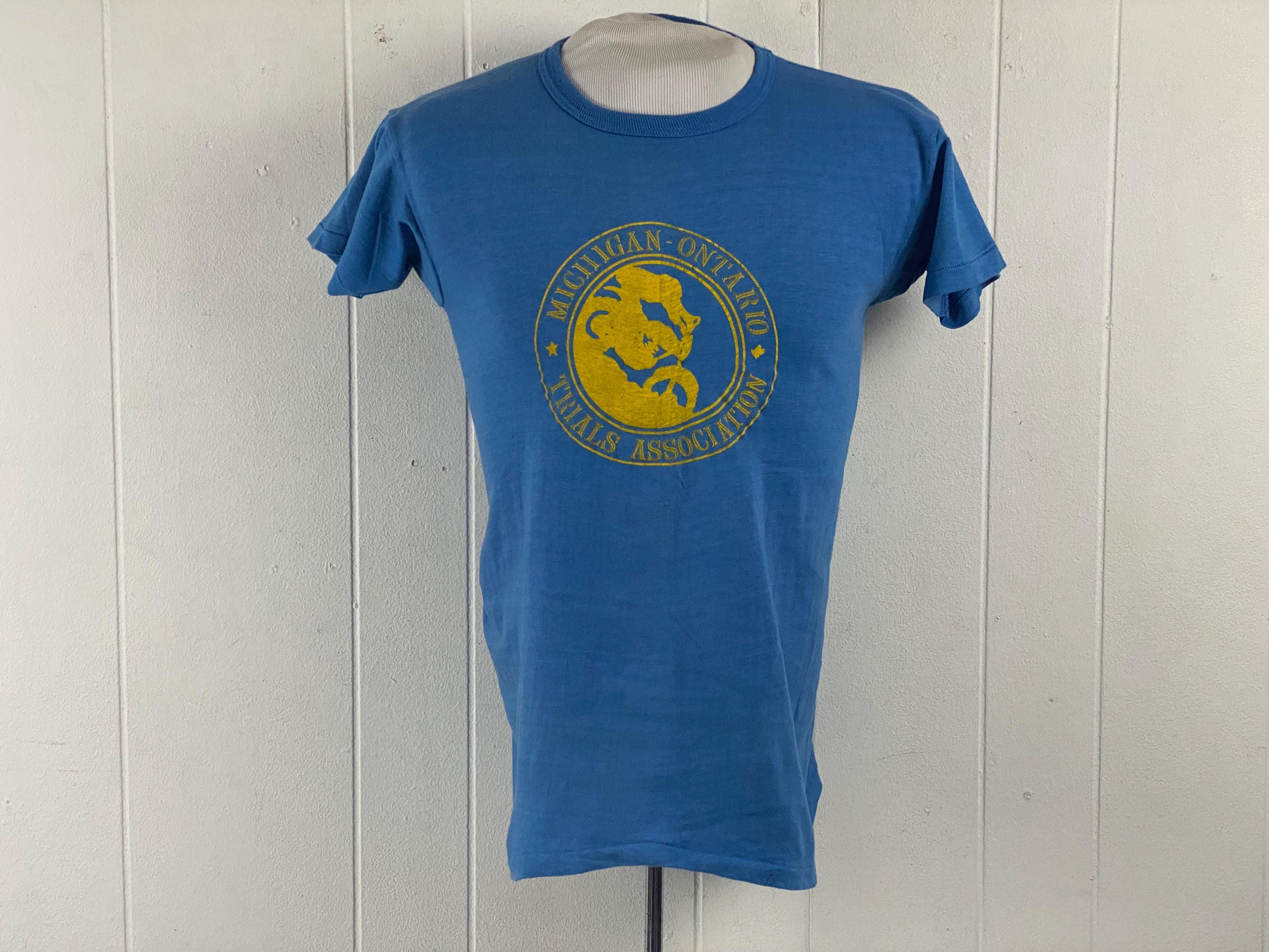 Vintage T Shirt, Size Small, 1970s T Shirt, Motorcycle T Shirt 