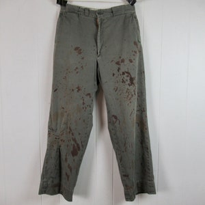 Vintage pants, painter&#39;s pants, work pants, 1960s pants, vintage workwear, vintage clothing, size 31 x 29