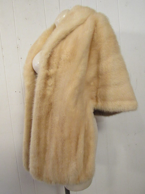 Vintage fur, fur stole, mink fur stole, blonde mi… - image 2