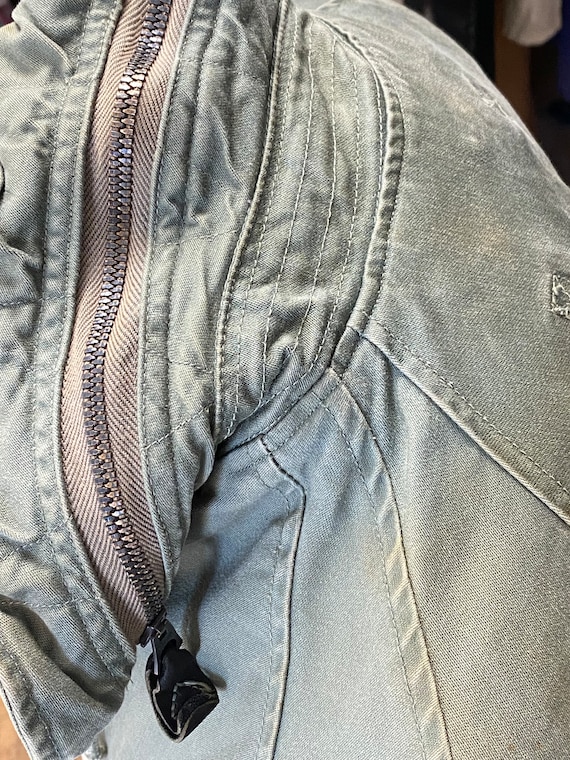 Vintage jacket, cotton jacket, military jacket, 1… - image 3