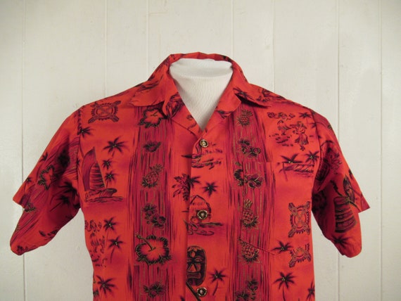 Vintage shirt, Hawaiian shirt, 1950s Hawaiian shi… - image 2