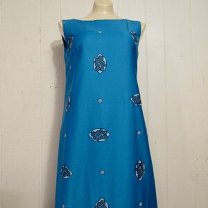 Vintage dress, Hawaiian dress, 1960s dress, Russian buildings, Malihini dress, made in Hawaii, vintage clothing, size medium