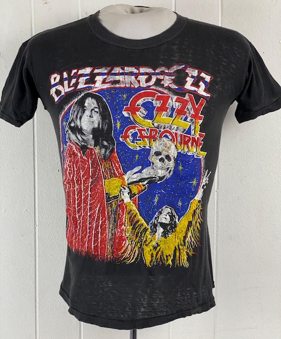 【80s】Ozzy Osbourne(オジーオズボーン)ツアーT ビンテージ ヴィンテージTシャツ、ミディアムサイズ、1980年代Tシャツ、オジー
