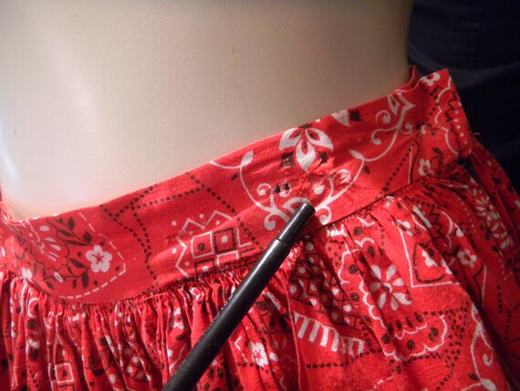 Vintage Skirt, bandana skirt, Rockabilly skirt, s… - image 7