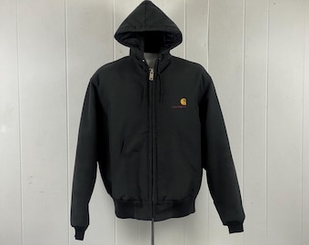 Vintage 1990s Black Carhartt Active Jac Jacket / Workwear