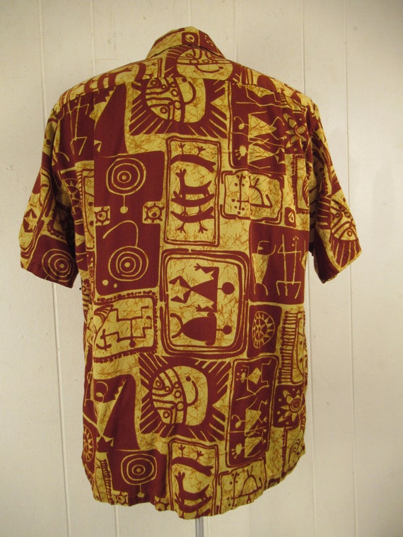 Vintage shirt, Hawaiian shirt, African print shir… - image 7