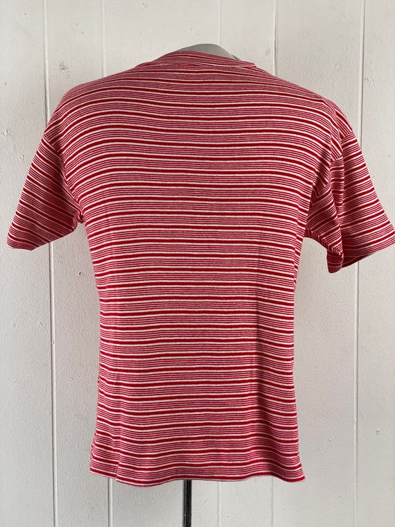 Vintage t shirt, 1960s t shirt, striped t shirt, … - image 5