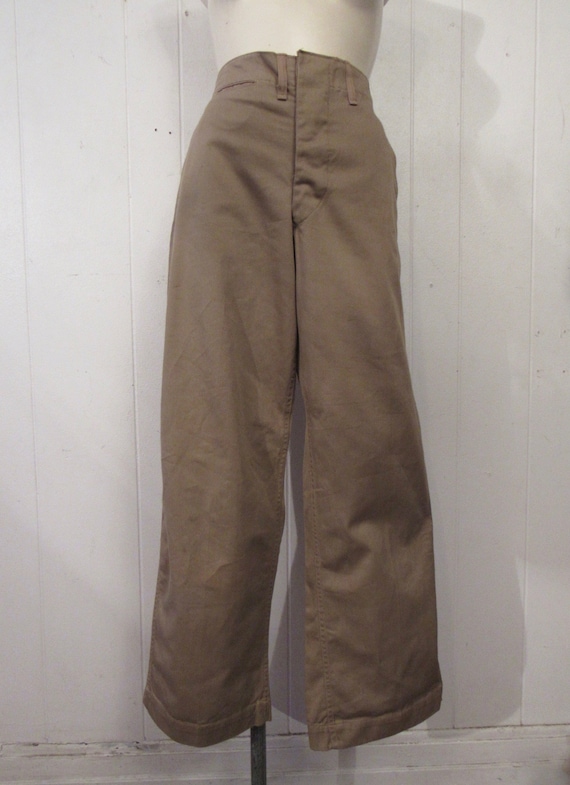 Vintage pants, high waisted pants, khaki pants, co