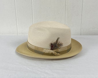 Vintage Borsalino, Size 7 1/4, Vintage Fedora Hat, 1950s Vintage Borsalino, Size 7 1/4, Vintage Fedora Hat, 1950s