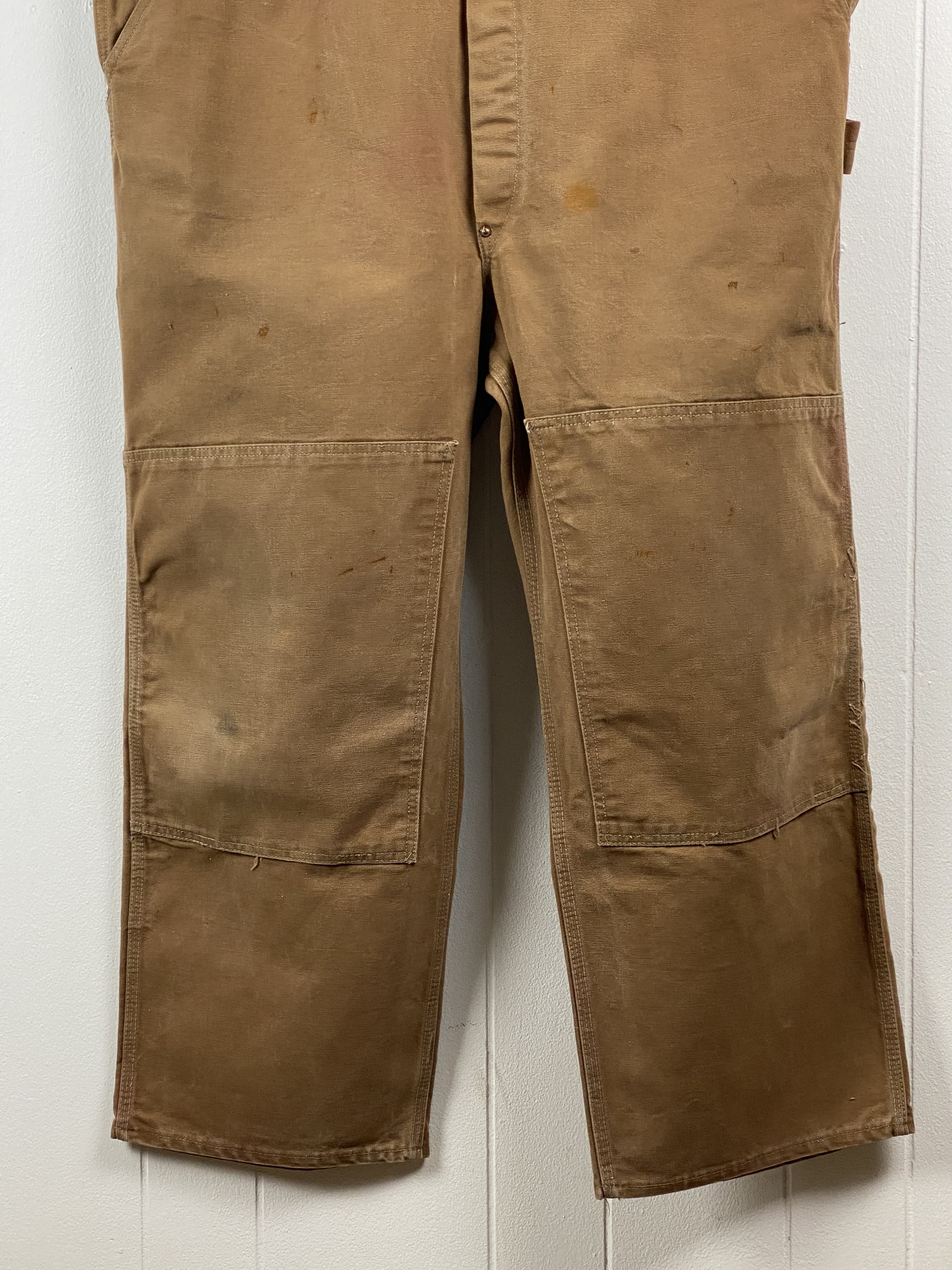 Vintage Overalls, Carhartt Overalls, Brown Duck Denim