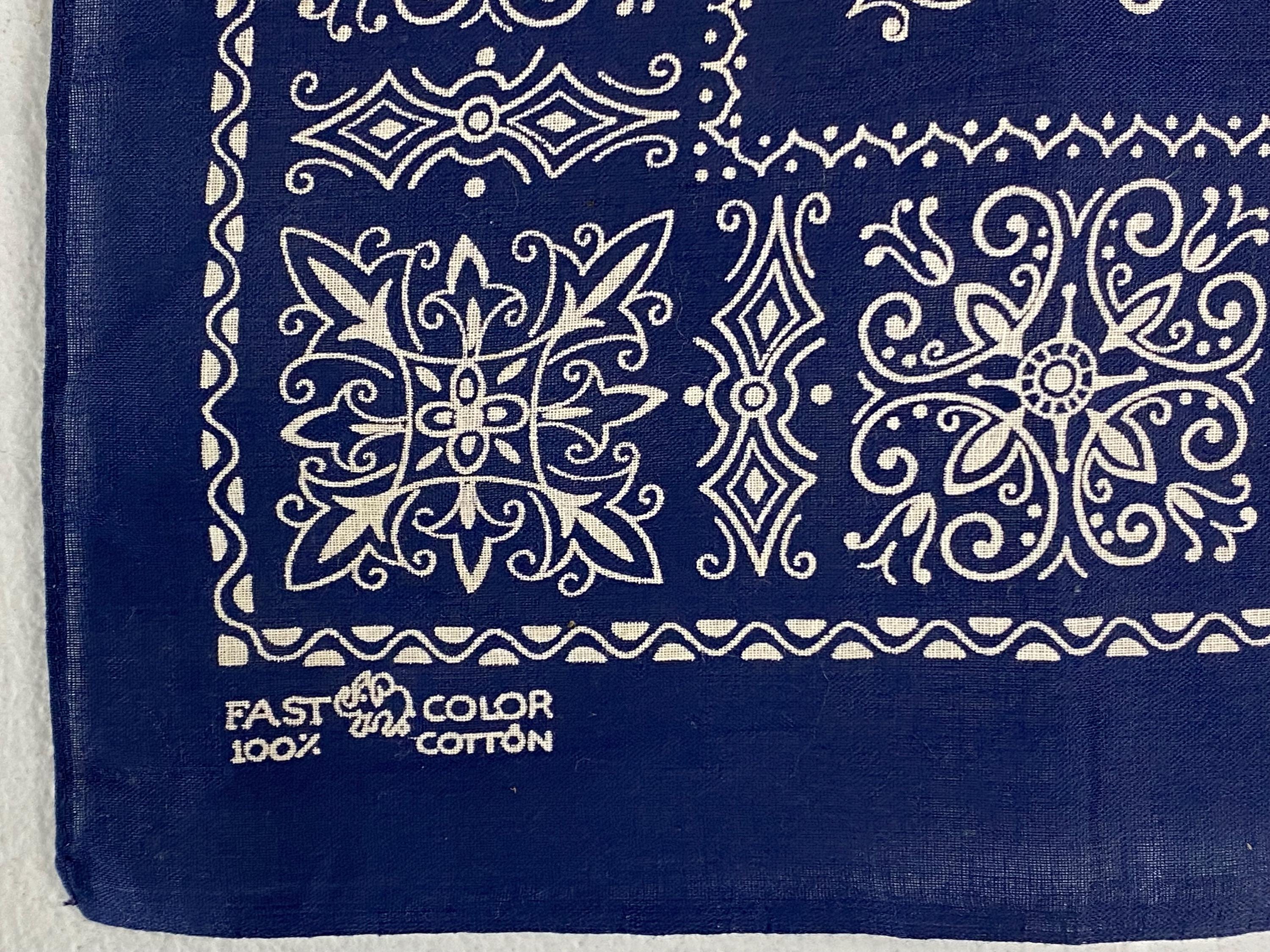 ELEPHANT BRAND BANDANA 1940s 1950s ④ ELEPHANT BRAND BANDANA 1940s 1950s ④ Vintage エレファントブランド