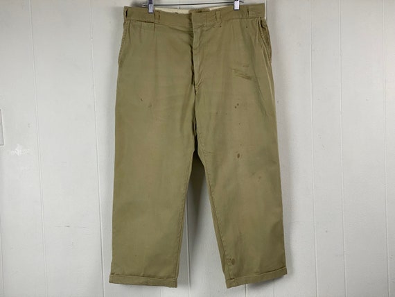 Vintage pants, 38 X 26, work pants, 1950s pants, k