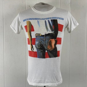 Vintage t shirt, size medium, Bruce Springsteen t shirt, 1980s tee, concert tour t shirt, band t shirt, Born in the U.S.A., vintage clothing