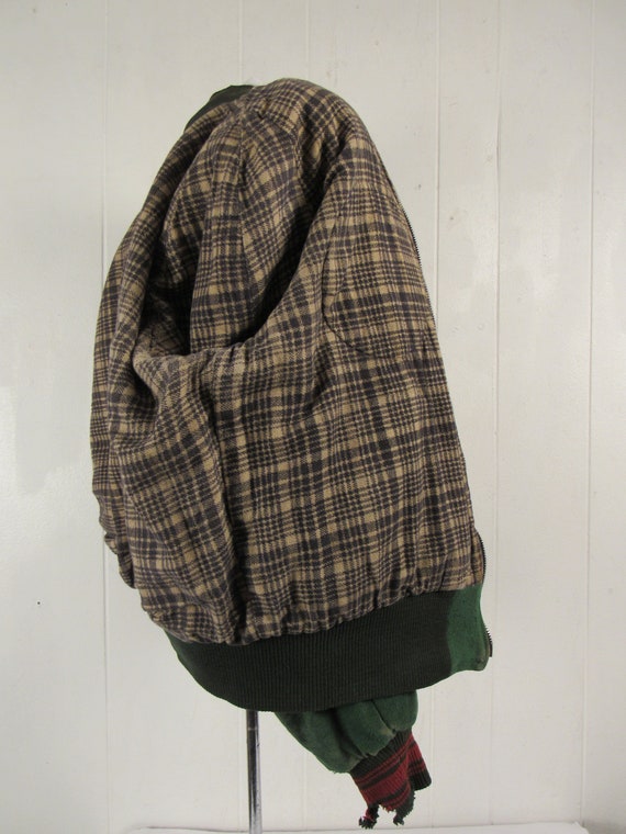 Vintage jacket, 1940s jacket, cotton flannel jack… - image 9