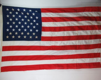 ヴィンテージ旗、米国旗、1950 年代の旗、アメリカ国旗、50 個の星の旗