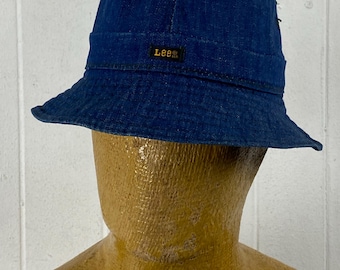 VINTAGE Lee ハット Vintage Lee Jeans Mesh Trucker Snapback Hat 80s 90s Promo Grunge