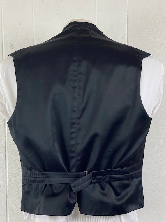 Vintage vest, size medium, 1900s vest, suit vest,… - image 5