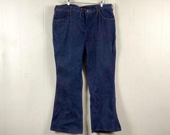 Vintage jeans, size 40" X 31", Wrangler jeans, Wrangler pants, cowboy pants, vintage blue jeans, vintage pants, vintage clothing, NOS