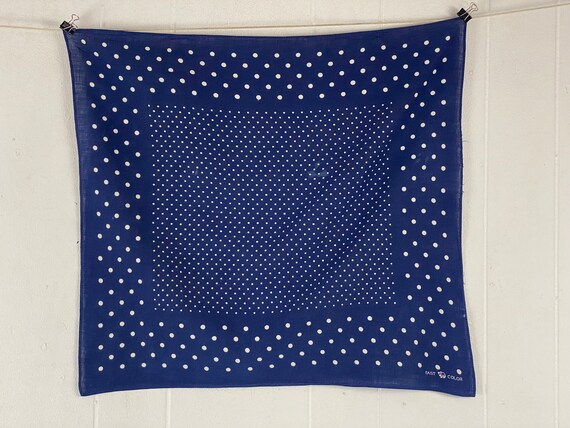 vintage bandanna 1930-40s Brotherhood 紺色 vintage bandanna 1930-40s Brotherhood 紺色