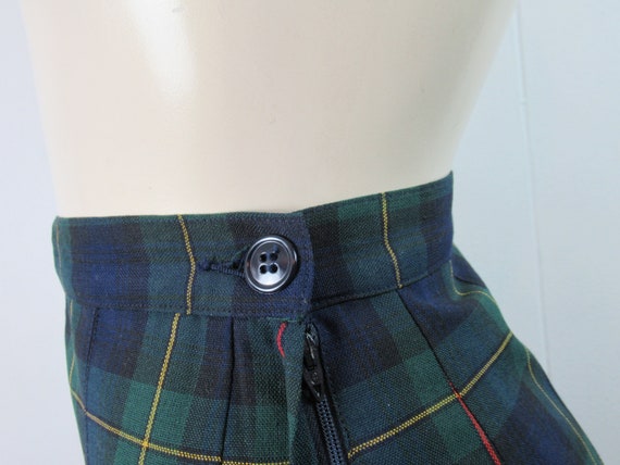 Vintage skirt, school girl skirt, plaid skirt, 19… - image 3