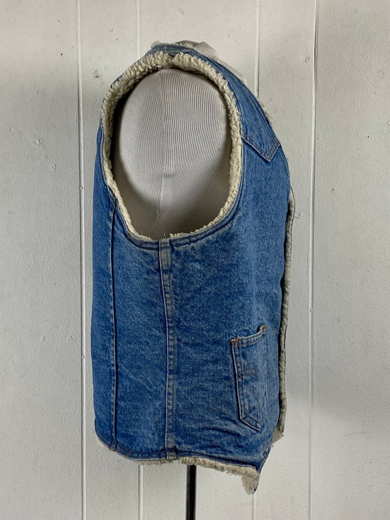 Vintage denim vest, size large, vintage Levi's ve… - image 7