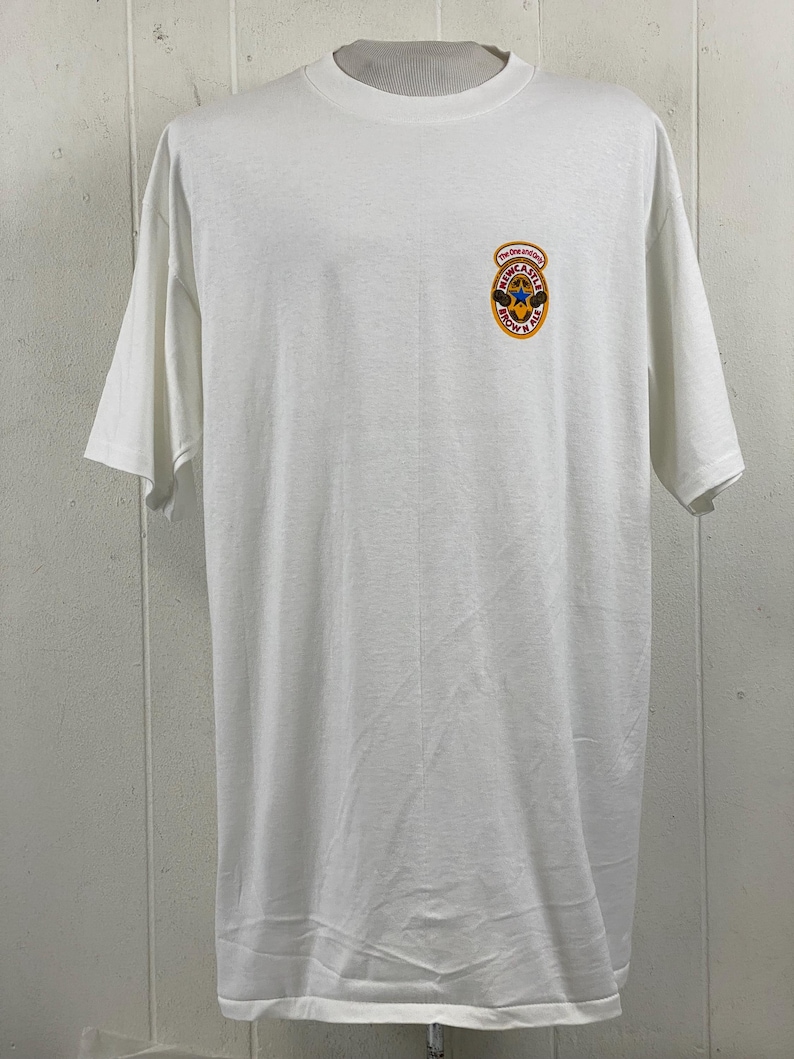 Vintage t shirt, size XL, 1990s t shirt, beer t shirt, Newcastle Brown Ale t shirt, vintage Newcastle advertising, vintage clothing, NOS image 2