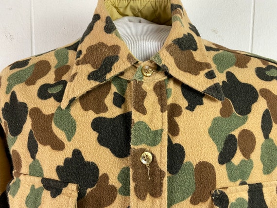 Vintage shirt, camo shirt, cotton flannel shirt, … - image 3