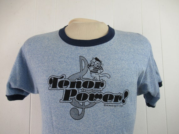 VINTAGE T SHIRT, 1980s t shirt, Tenor Power, musi… - image 1