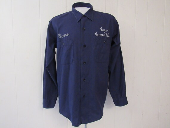 Vintage shirt, 1950s shirt, vintage workwear, vint