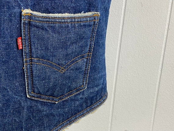 Vintage denim vest, size large, vintage Levi's ve… - image 3