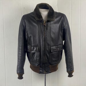 ジャケット・アウター flight real leather jacket 90s vintage Original Rare Vintage 90s Victory Leather A-2 Type Indiana