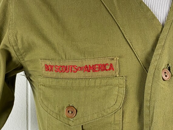 Vintage shirt, size small, Boy scout shirt, 1940s… - image 4