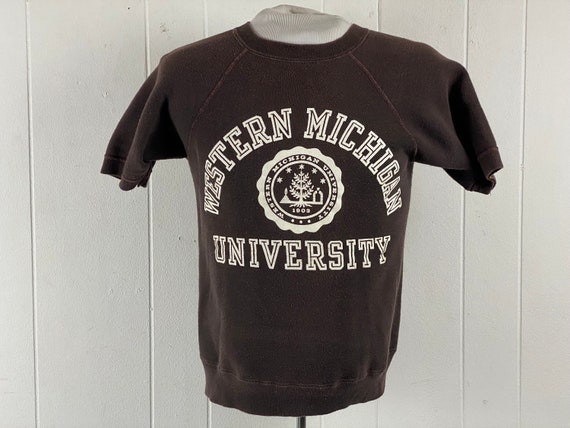 Vintage Sweatshirt, Size Small, 1960s Sweatshirt, Western Michigan