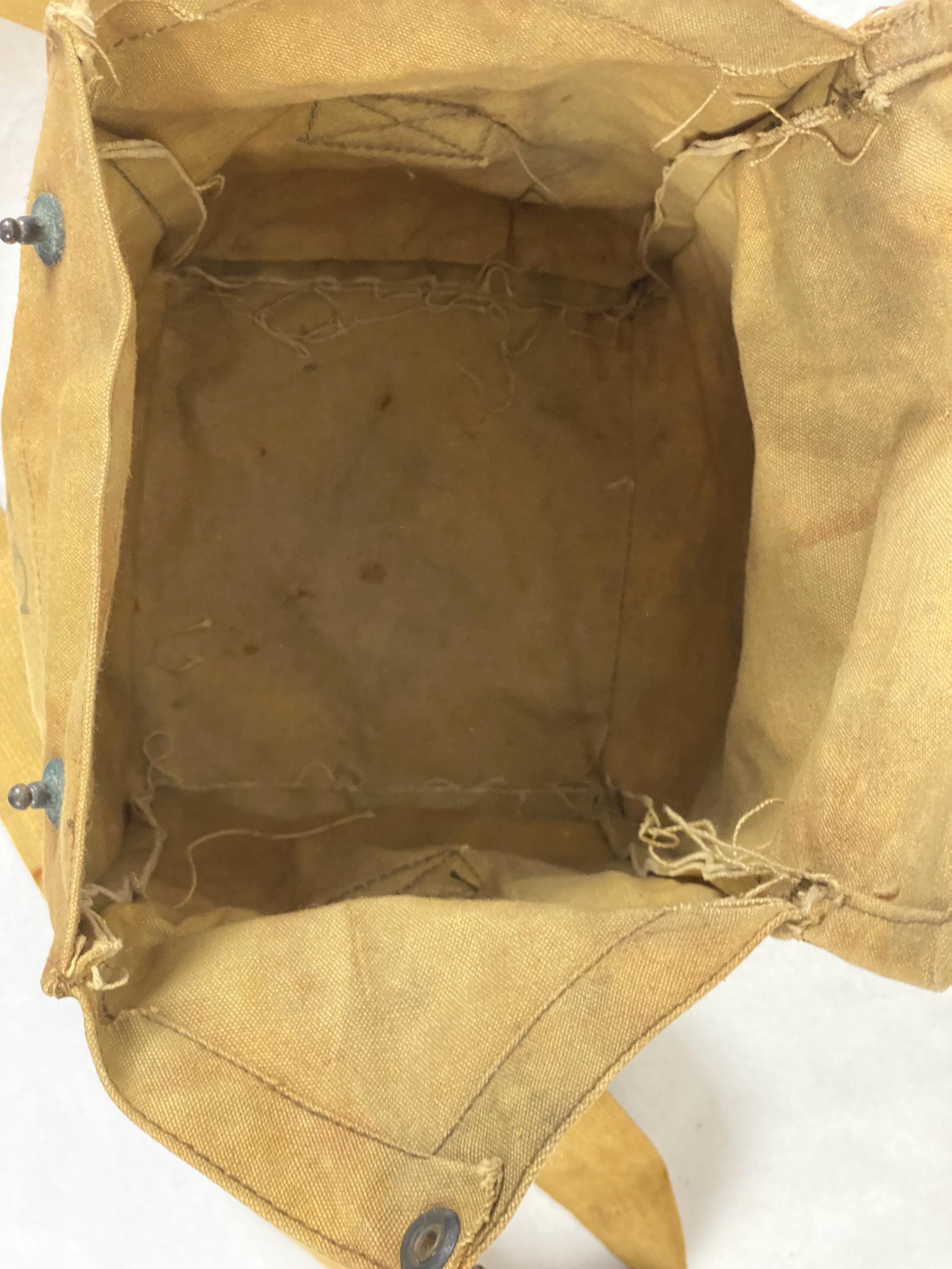 ア*リ様 40s WW2 MILITARY BOSTON BAG WITH ST 1940s Military