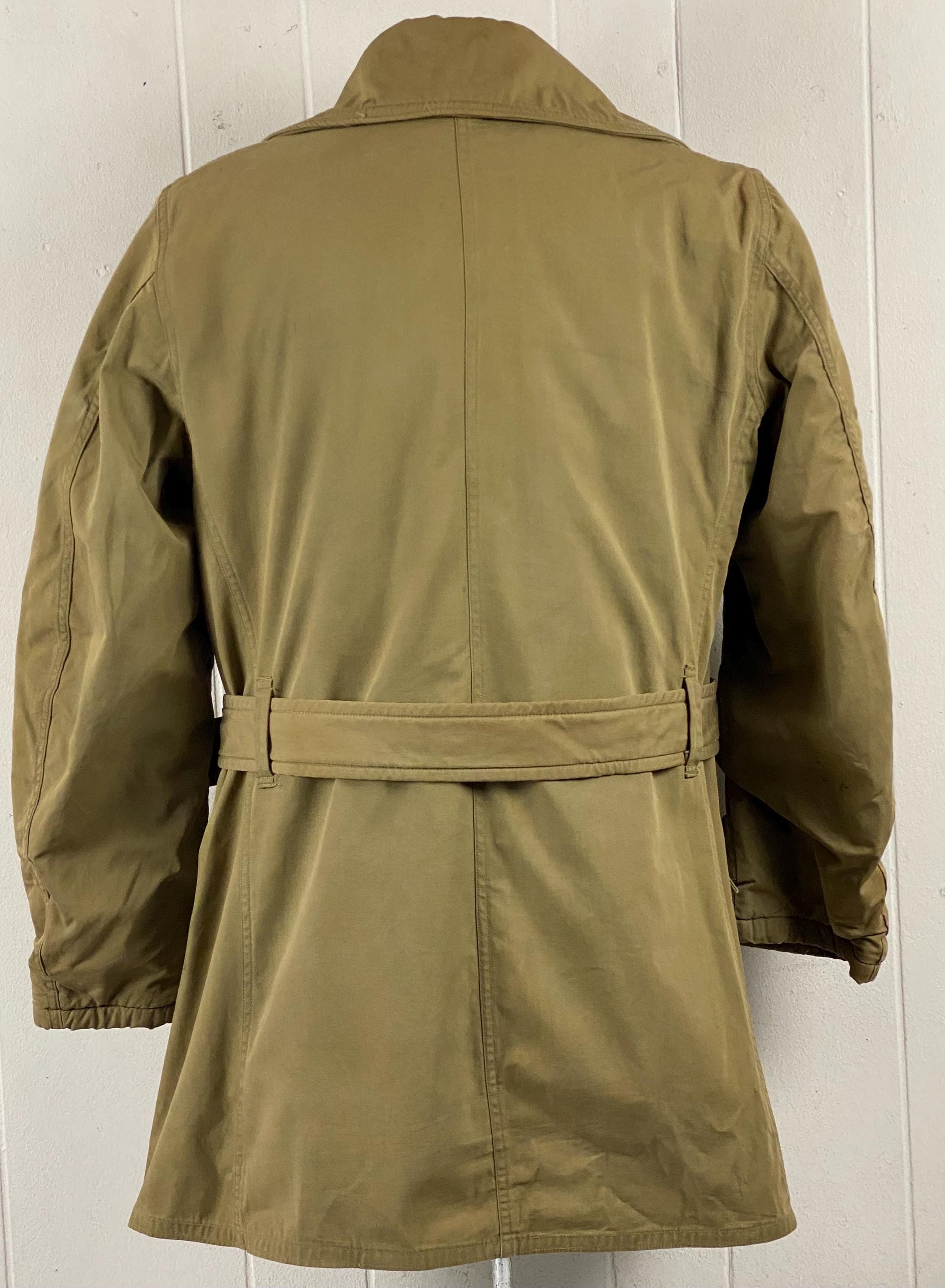 Vintage Coat, Size Medium, WWII Mackinaw Coat, 1940s Double
