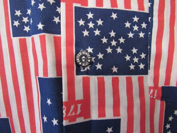 Vintage shirt, flag shirt, 1970s shirt, Kmart shi… - image 3