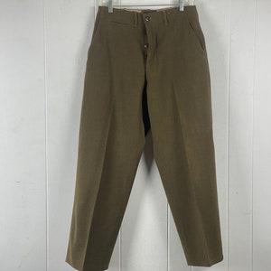 Vintage pants, 31 X 31, Army pants, WWII pants, high waisted, 1940s pants, Military pants, wool pants, Army trousers, vintage clothing