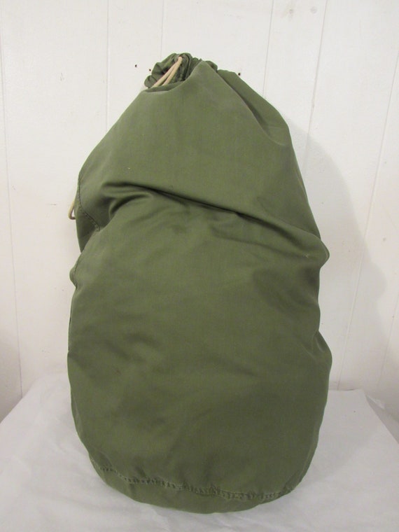 Vintage bag, vintage knapsack, U.S. military bag, cot… - Gem