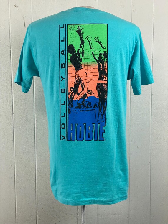 Vintage t shirt, size large, Hobie t shirt, 1980s t shirt, Beach Volleyball t shirt, surfer t shirt, vintage clothing, NOS View 5