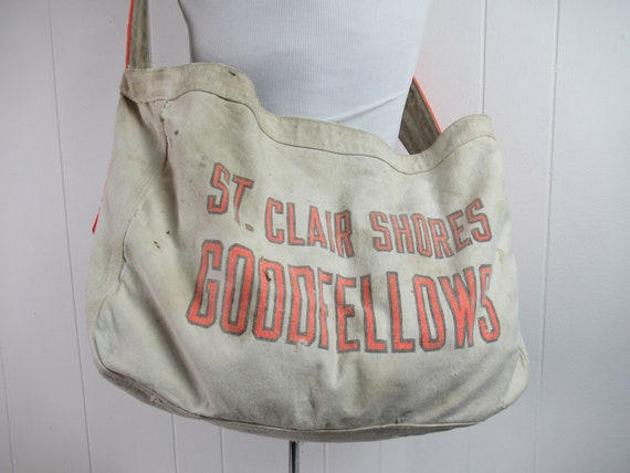 Vintage bag, newspaper bag, Goodfellows bag, St. C