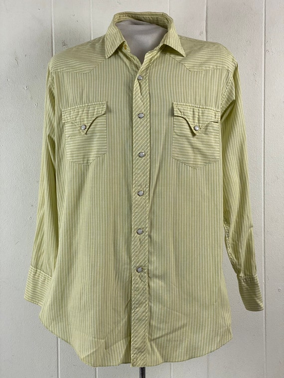 Vintage shirt, cowboy shirt, H bar C shirt, weste… - image 2