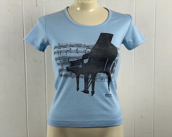 Vintage t shirt, size small, Piano t shirt, Chopin t shirt, 1980s t shirt, Music t shirt, Piano Sonata No 2 t shirt, vintage clothing
