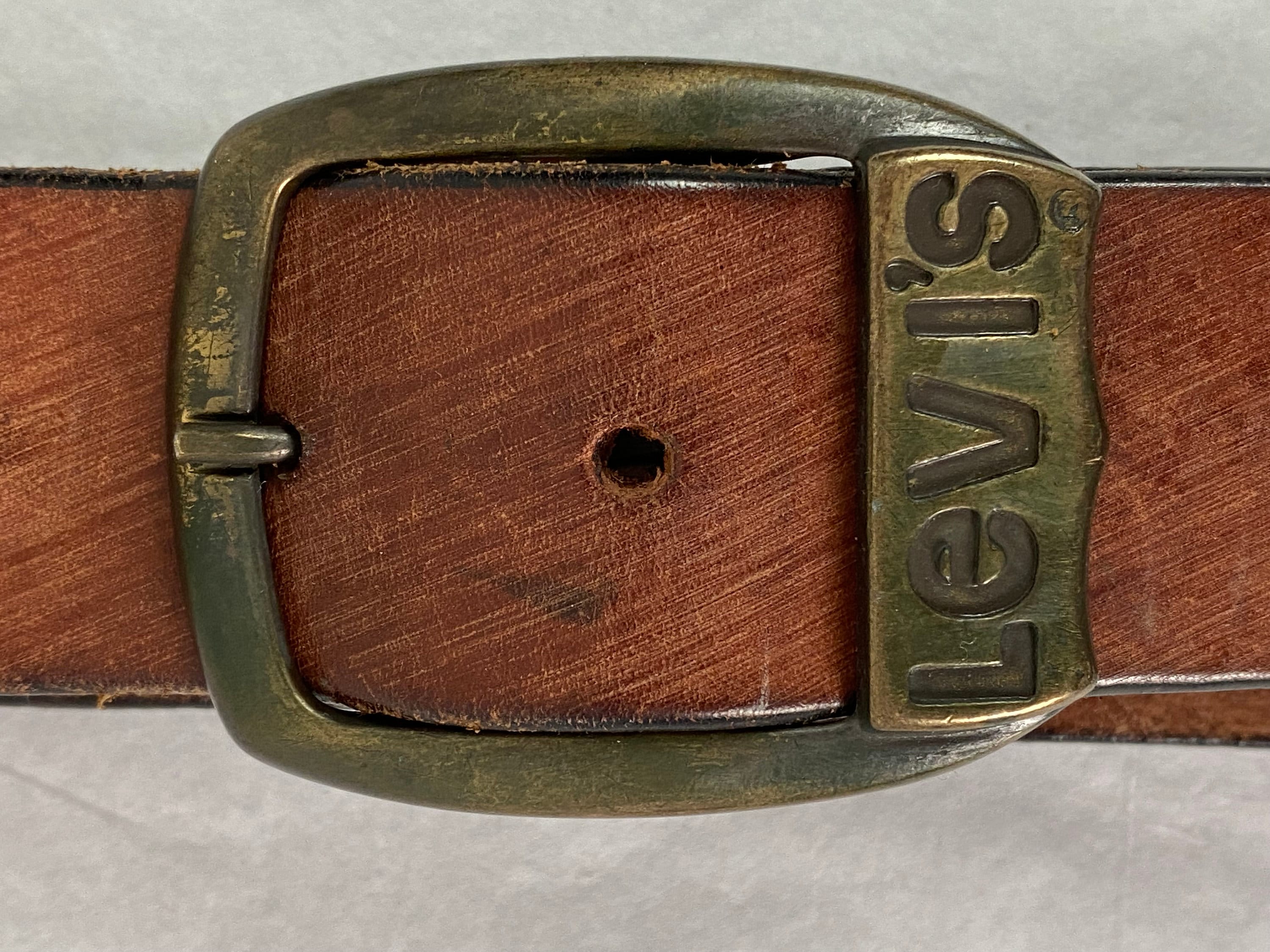 Levi's Vintage Clothing Lvc Brown Leather Belt Remova… - Gem